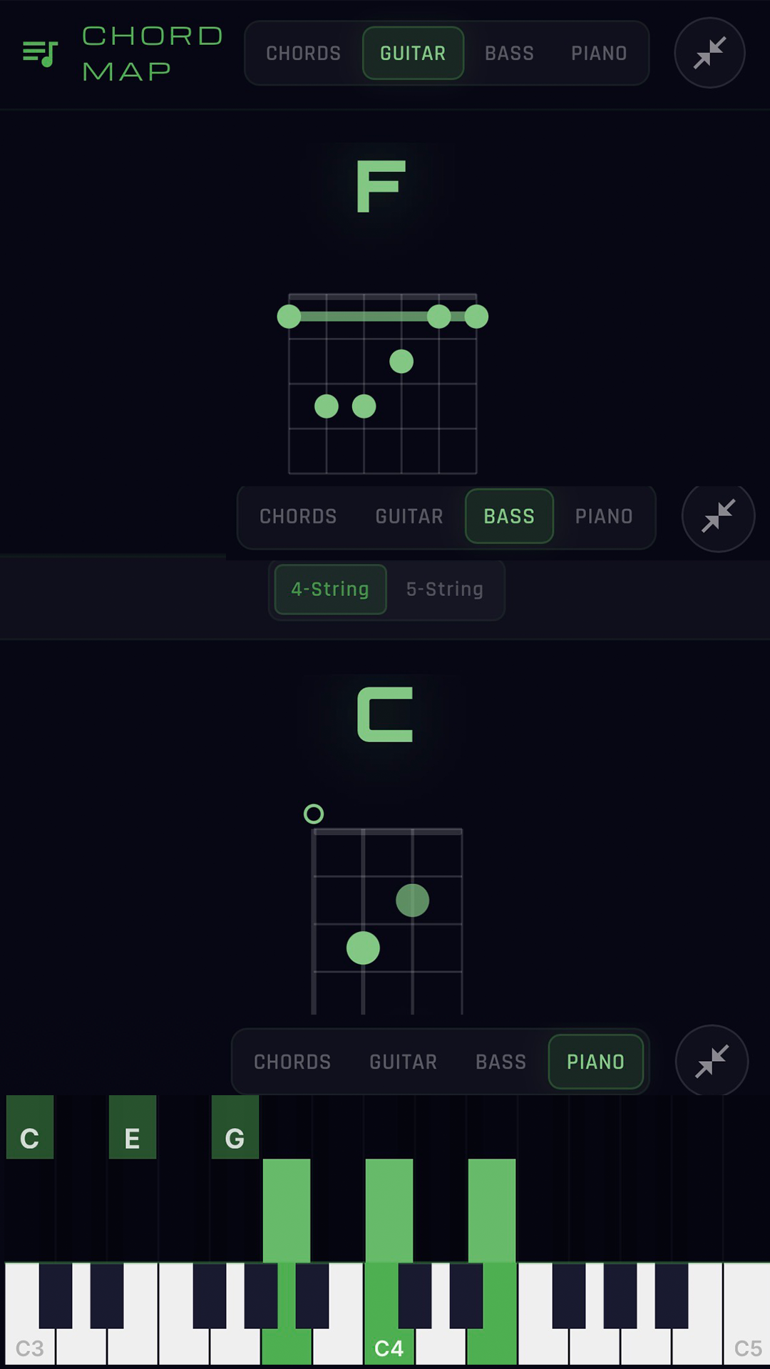 Stemulator - Guitar, Bass & Piano Chord Tabs